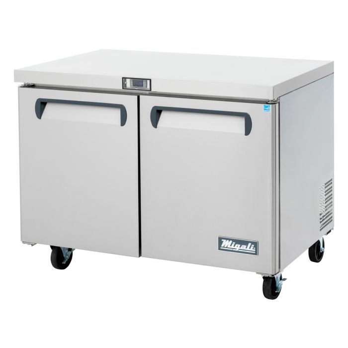 Undercounter Freezer Migali C-U48F-HC 48 1/5" W w/ (2) Sections & (2) Doors, 115v