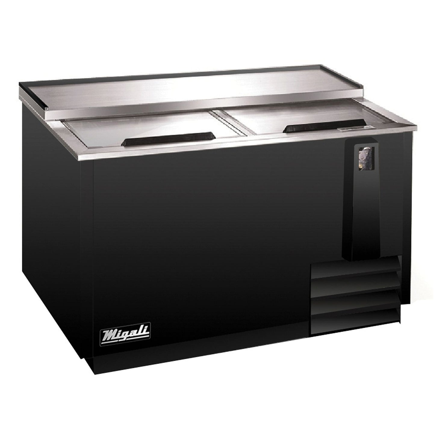 Horizontal Bottle Cooler Migali C-HBC50-HC 50" - Holds (396) 12 oz Bottles, Lid Locks, 115v
