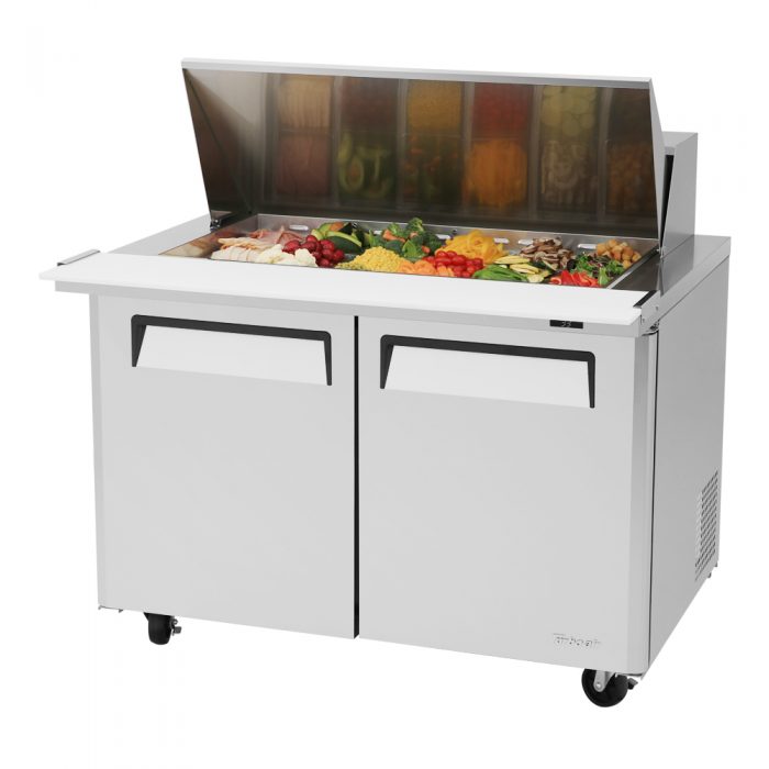 Sandwich/Salad Prep Table Turbo Air MST-48-18-N 48" M3 Series Mega Top w/ Refrigerated Base, 115v