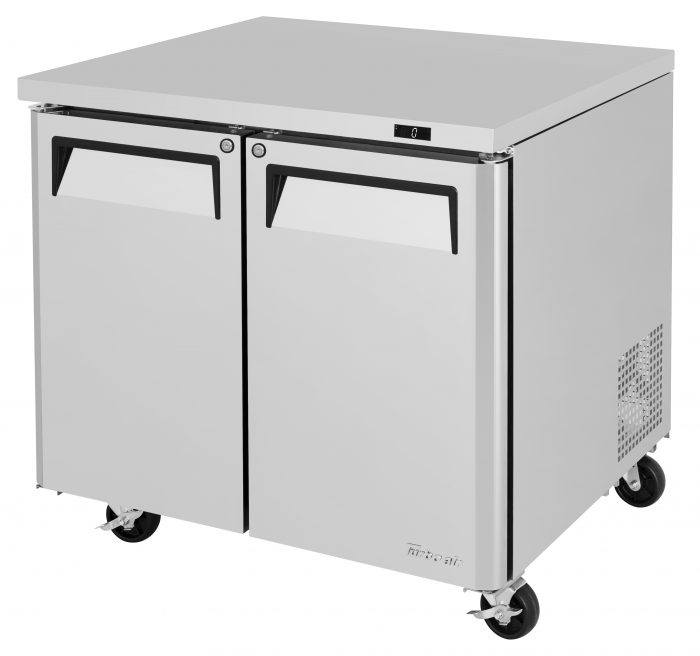 Undercounter Freezer Turbo Air MUF-36-N 36 1/4" W w/ (2) Sections & (2) Doors, 115v