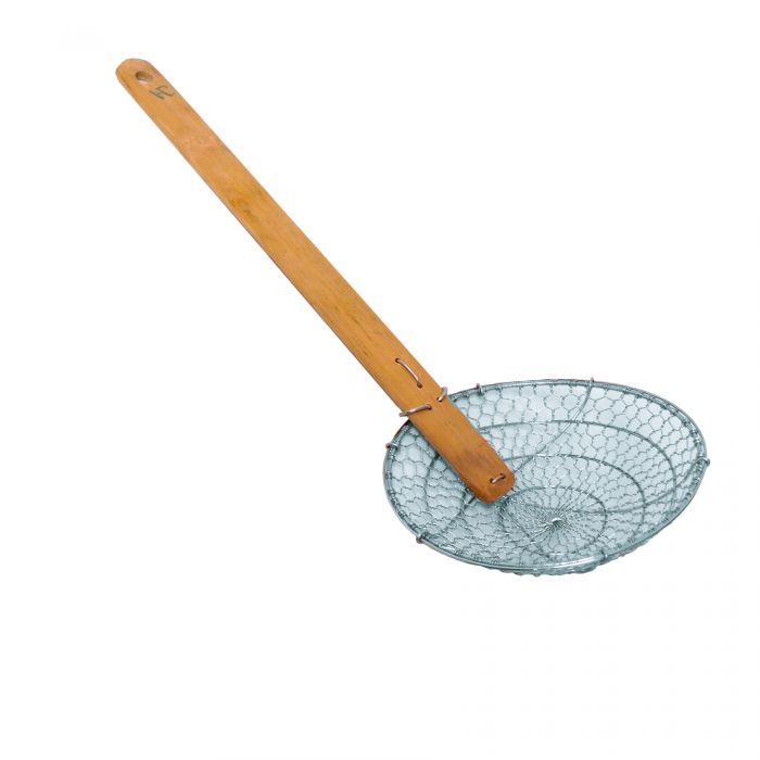 Skimmer - Bamboo Handle Thunder Group Coarse Mesh, Stainless Steel