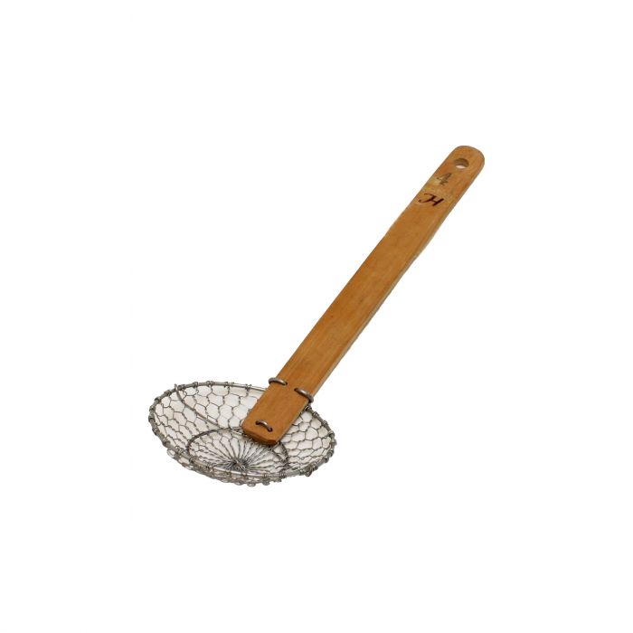 Coarse Mesh Skimmer Thunder Group - Bamboo Handle, Galvanized Steel