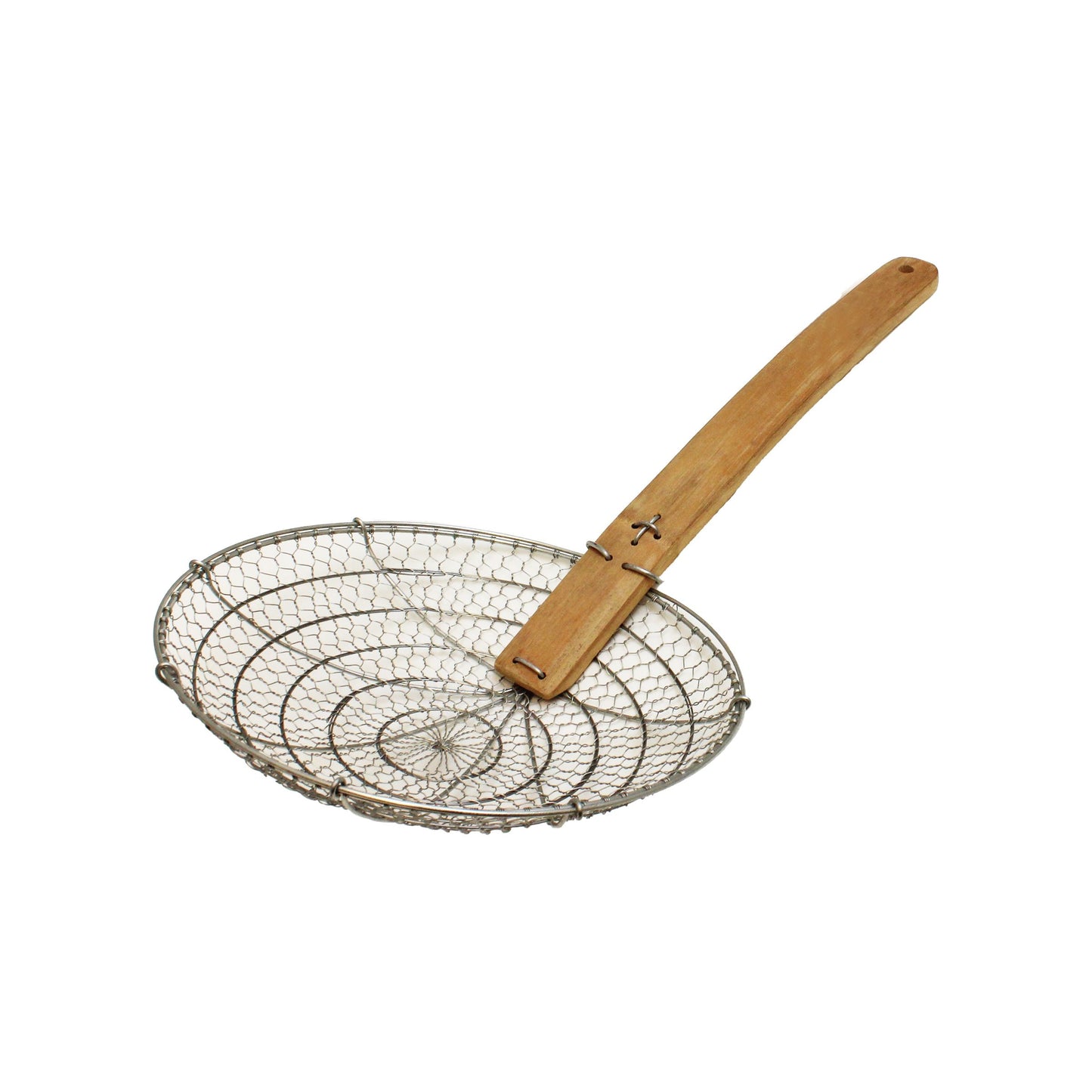 Coarse Mesh Skimmer Thunder Group - Bamboo Handle, Galvanized Steel