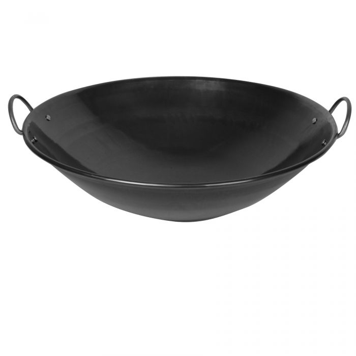 Curved Rim Wok Thunder Group - Riveted Handles