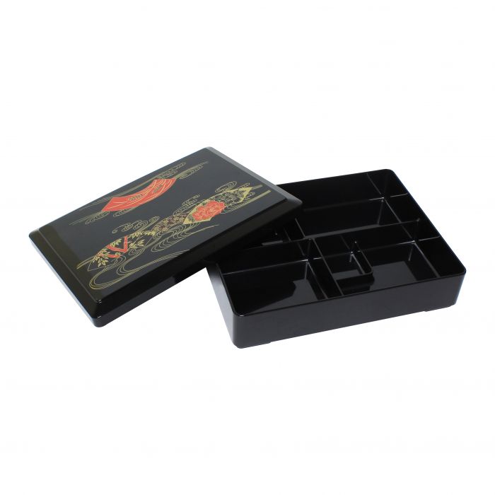 Bento Box Thunder Group JPRB002 5 Compartment w/ Fixed Tray
