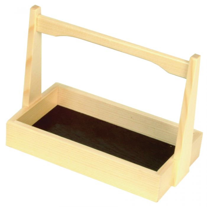 Shiraki Wood Sauce Dispenser Thunder Group K109 Rectangular w/ Handle