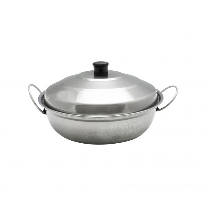 Wok Chafer Body/Cover Thunder Group Round - Stainless Steel