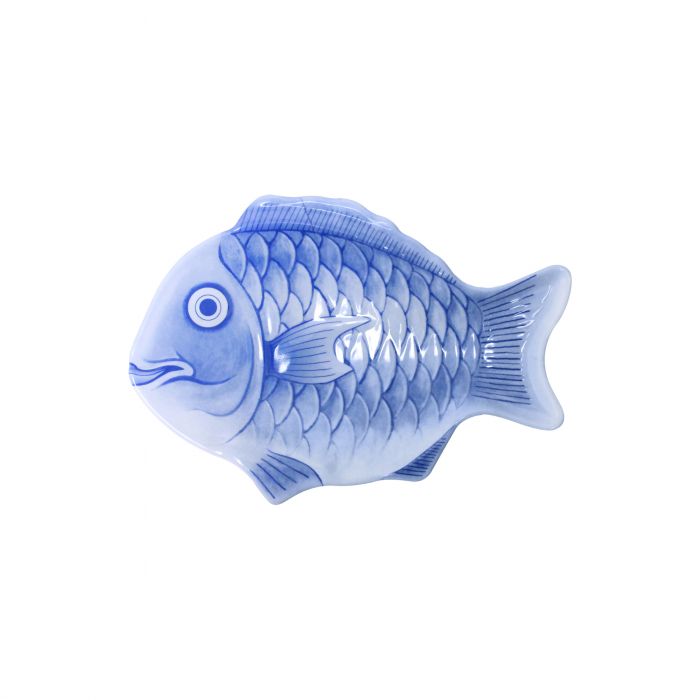Fish Shaped Fish Platter Thunder Group Blue Melamine Festive