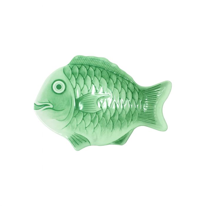 Fish Shaped Fish Platter Thunder Group Light Green Melamine Festive