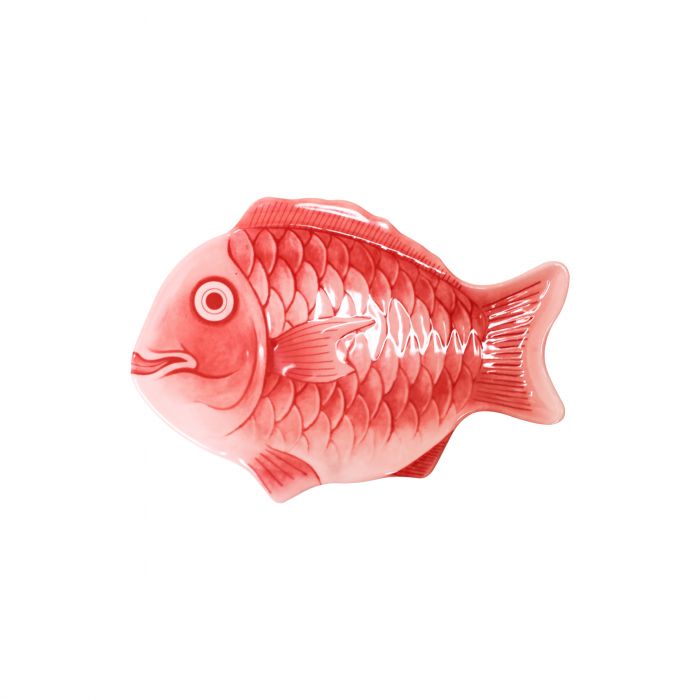 Fish Shaped Fish Platter Thunder Group Red Melamine Festive