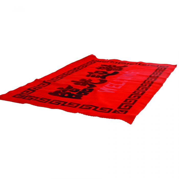 Welcome Mat Thunder Group PLWC001 Rectangular - 2' x 4 1/2' , Red