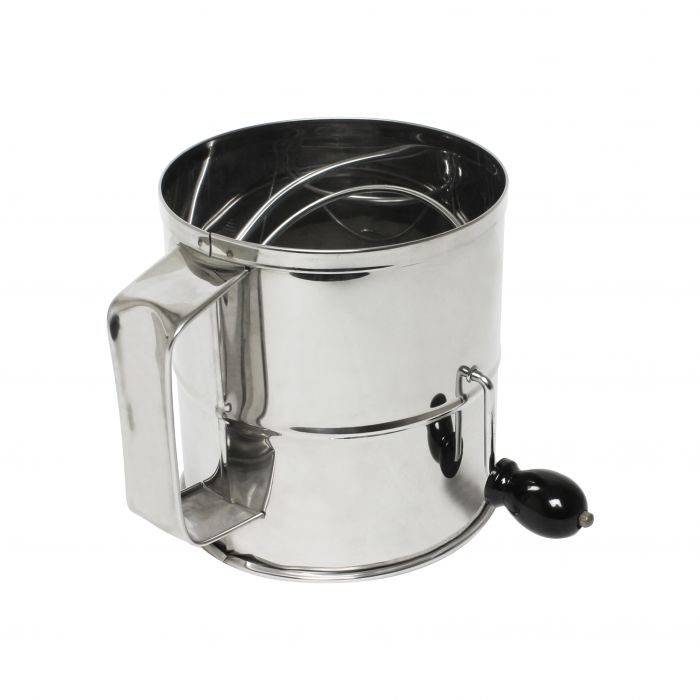 Flour Sifter Thunder Group SLFS008 8 Cup Capacity, Stainless Steel