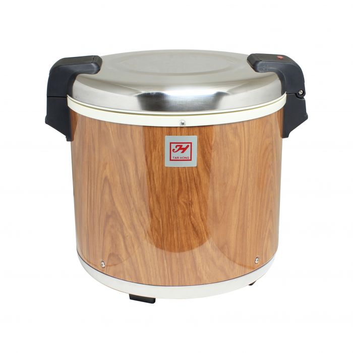 Thunder Group SEJ21000 Electric Rice Warmer 50 Cups Wood Grain