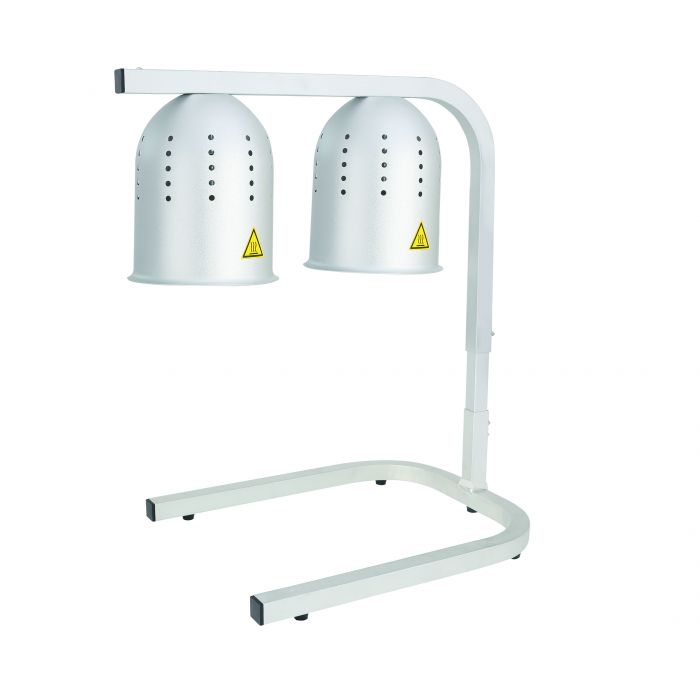 Heat Lamp Thunder Group SEJ92000 2 Bulb w/ Adjustable Arm - Aluminum, 120v