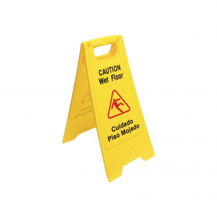Caution/Wet Floor Thunder Group PLWFC024 Safety Floor Sign 24" Tall X 12" Wide