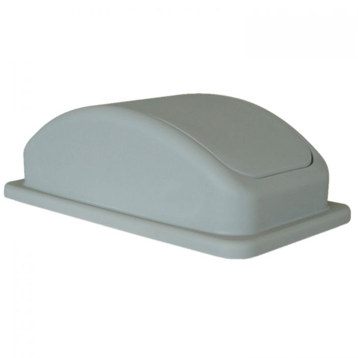 Trash Can Lid Thunder Group PLTC023GL Rectangular Secure Snap-on