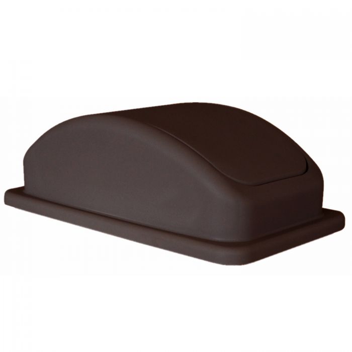 Trash Can Lid Thunder Group PLTC023BL Rectangular Secure Snap-on