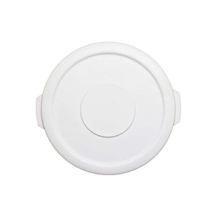 Round Trash Can Lid Thunder Group White Plastic