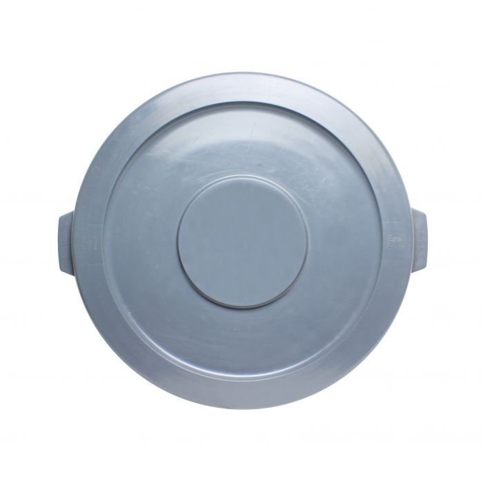 Round Trash Can Lid Thunder Group Gray Plastic