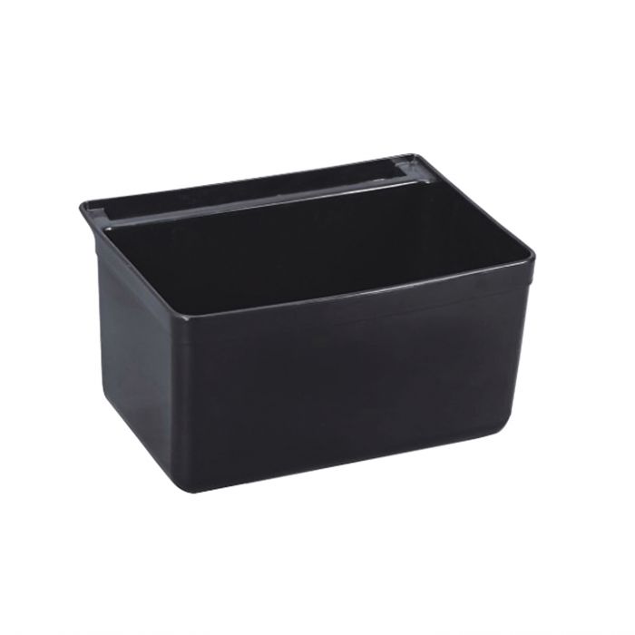 Silverware Bin Thunder Group PLBC0012B 13" W x 9.25" D x 7" H Black Plastic One-Piece Design