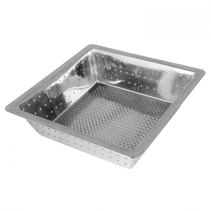 Floor Drain Strainer Thunder Group SLFDS310 10" W x 3" H x 10" D Stainless Steel Square