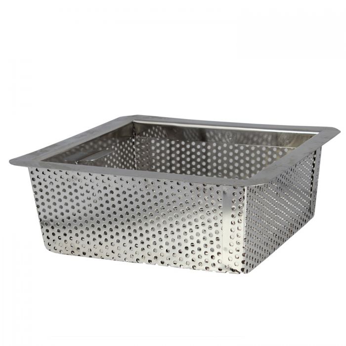 Floor Drain Strainer Thunder Group SLFDS385 8.5" W x 3" H x 8.5" D Stainless Steel Square