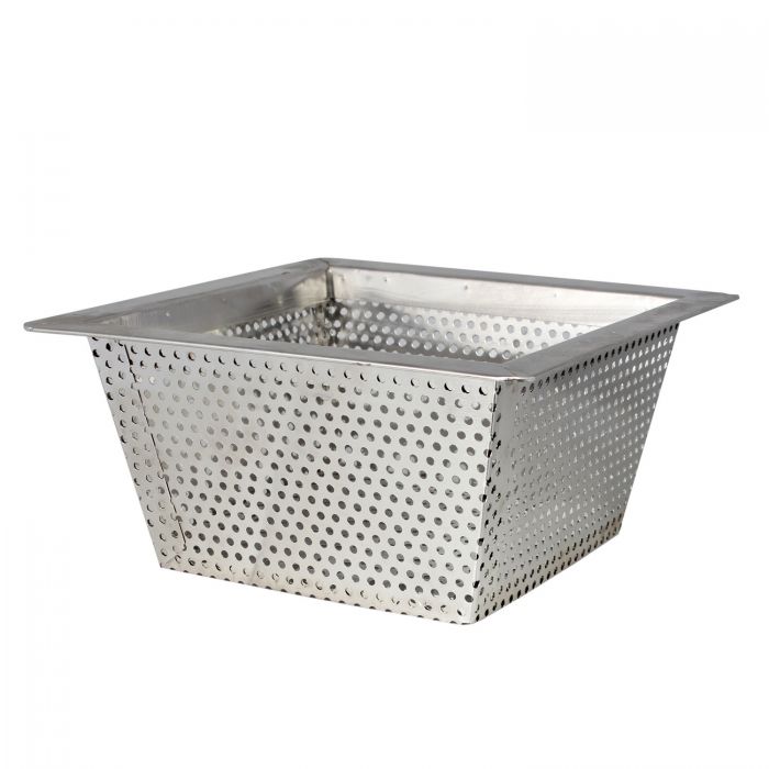 Floor Drain Strainer Thunder Group SLFDS510 10" W x 5" H x 10" D Stainless Steel Square