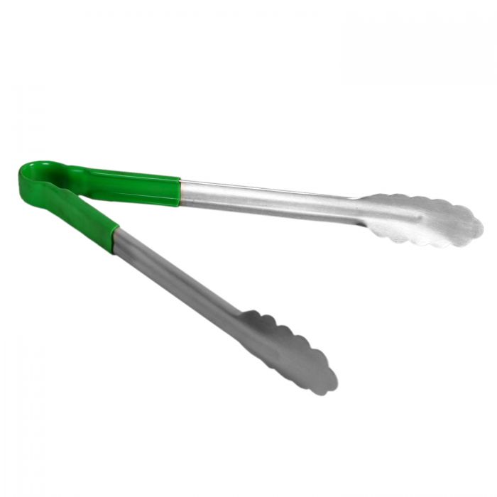 Utility Tongs Thunder Group Stainless Steel, Green