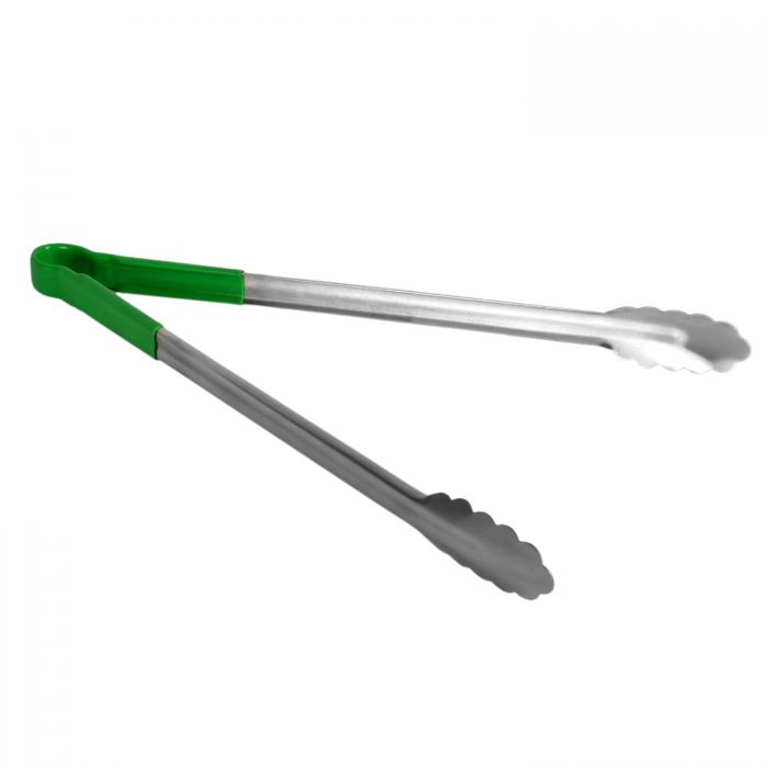 Utility Tongs Thunder Group Stainless Steel, Green