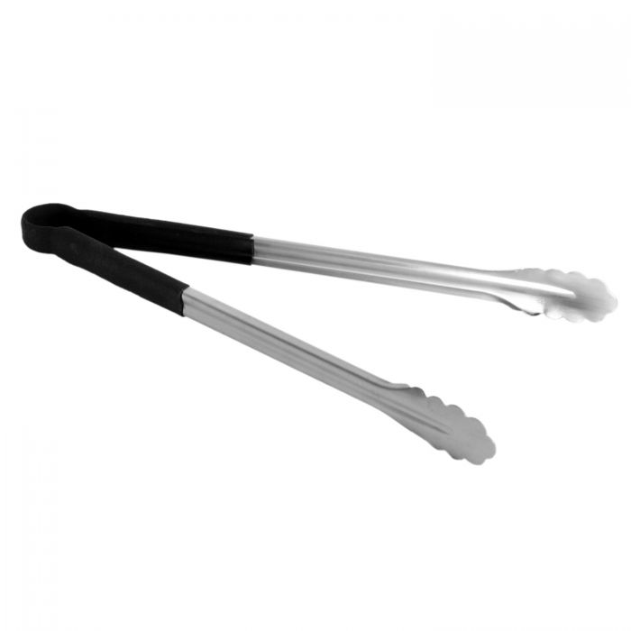 Utility Tongs Thunder Group Stainless Steel, Black