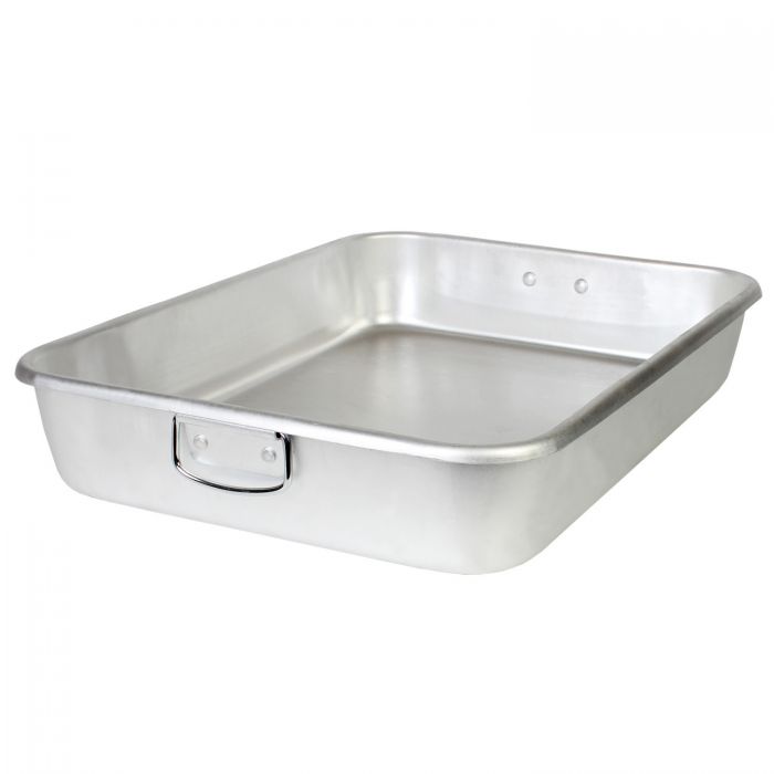 Double Roasting Pan Thunder Group ALRP9605 24" W Aluminum With Drop Loop Handles