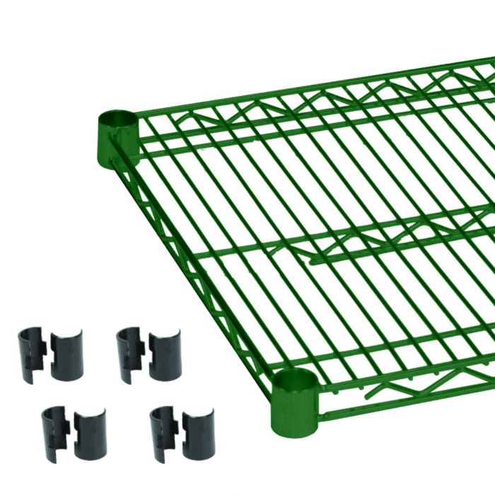 Wire Shelving Thunder Group Green Epoxy Coated