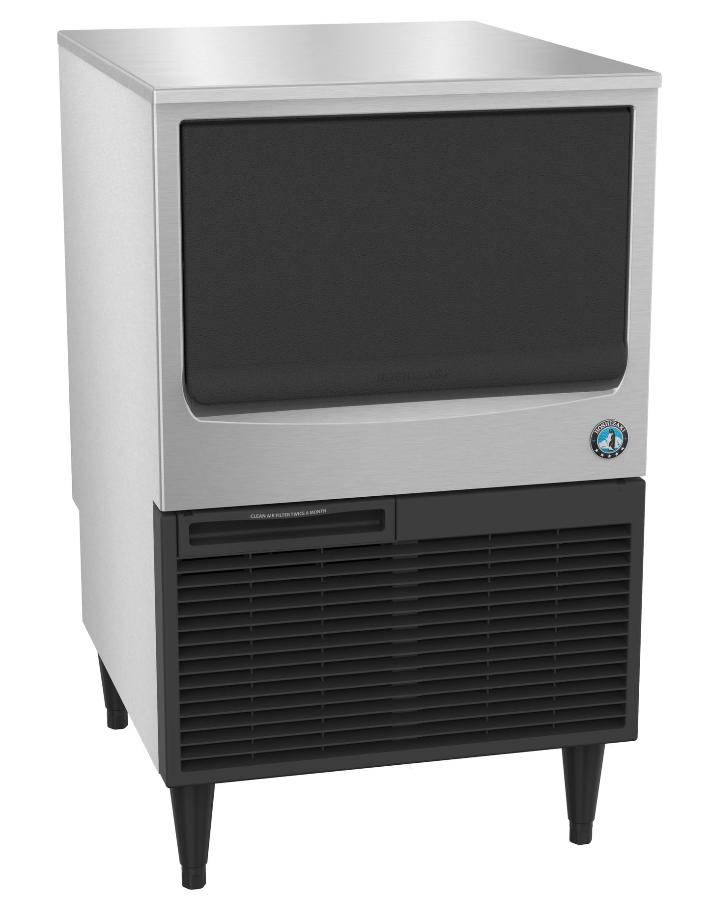 Hoshizaki KM-161BAJ Air Cooled Undercounter Ice Maker 23 3/4"W Crescent Cube - 162 lbs/day, ADA