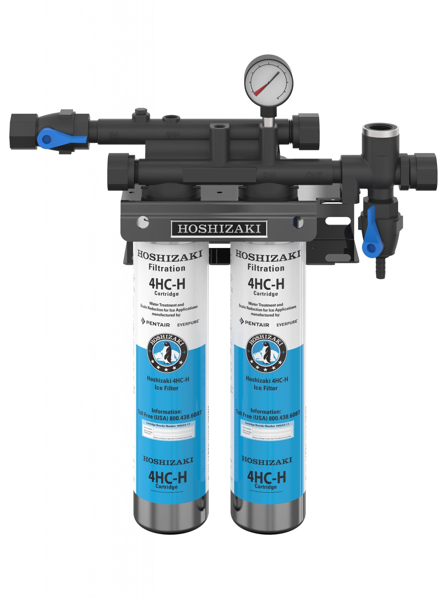 Twin Primary Water Filter Cartridge Assembly Hoshizaki H9320-52, Tank