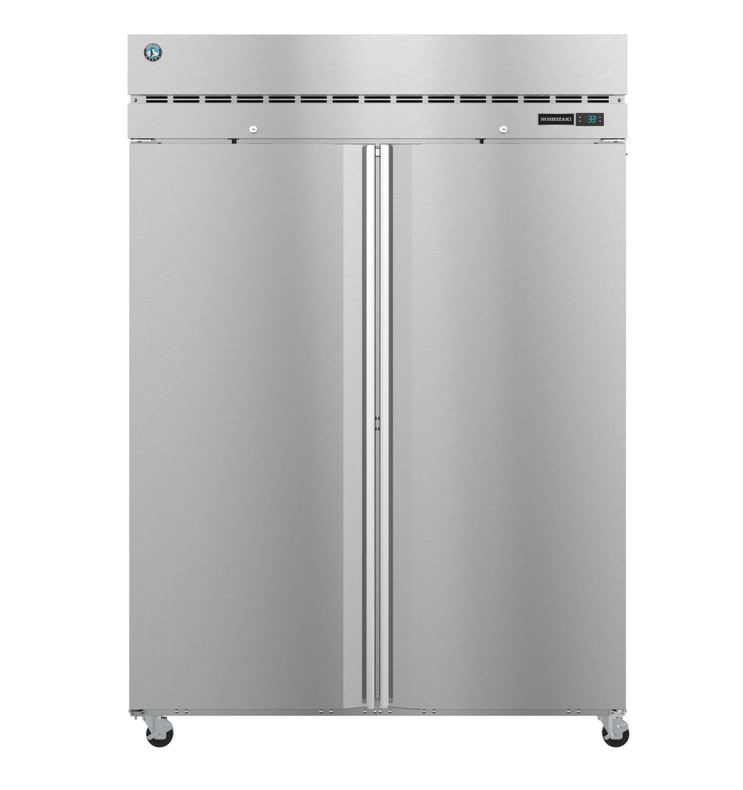 Two Section Reach In Refrigerator Hoshizaki R2A-FS Steelheart 55" (2) Left/Right Hinge Solid Doors, 115v