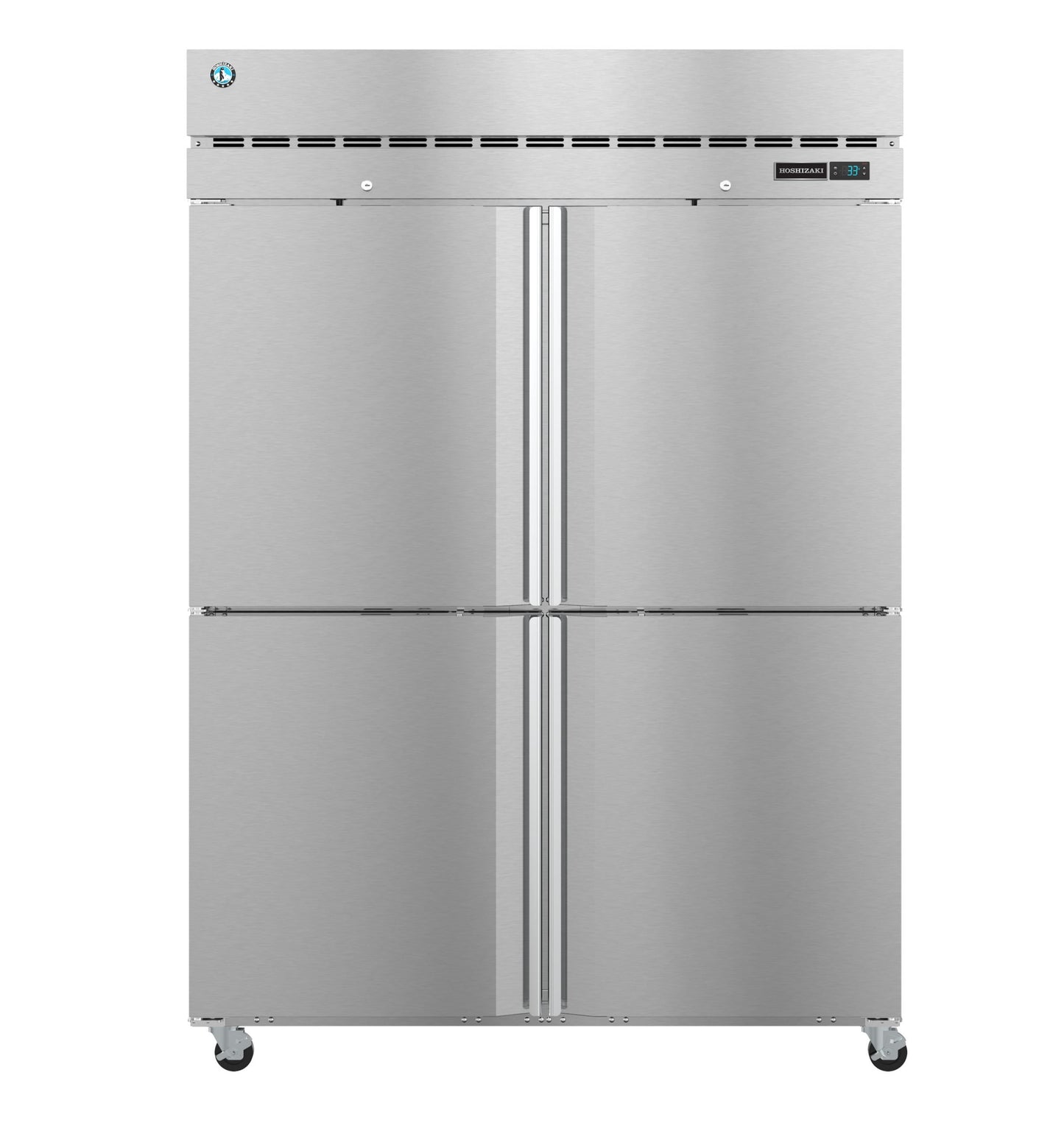 Two Section Reach In Freezer Hoshizaki F2A-HS Steelheart 55" (4) Solid Doors, 115v