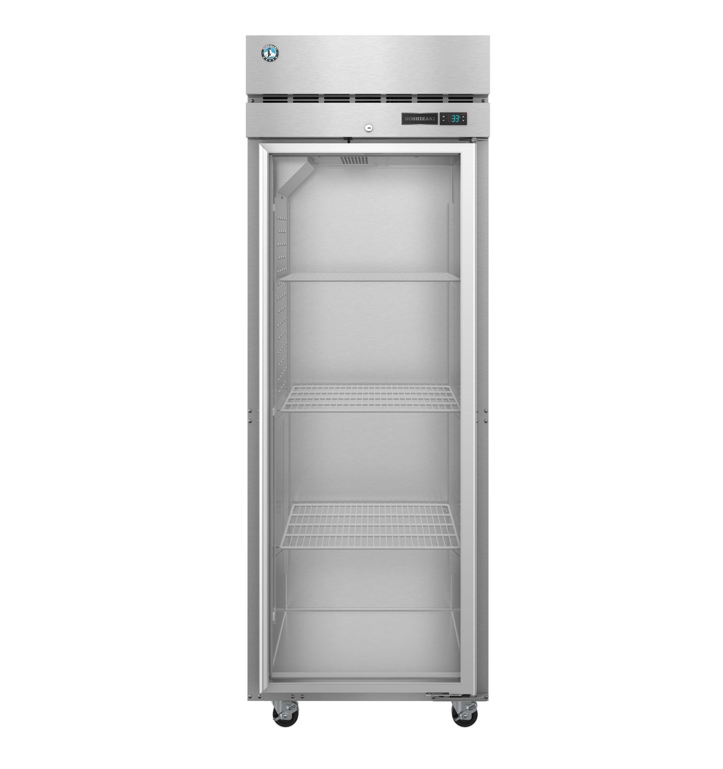 One Section Reach In Freezer Hoshizaki F1A-FG Steelheart 27 1/2" (1) Glass Doors, 115v