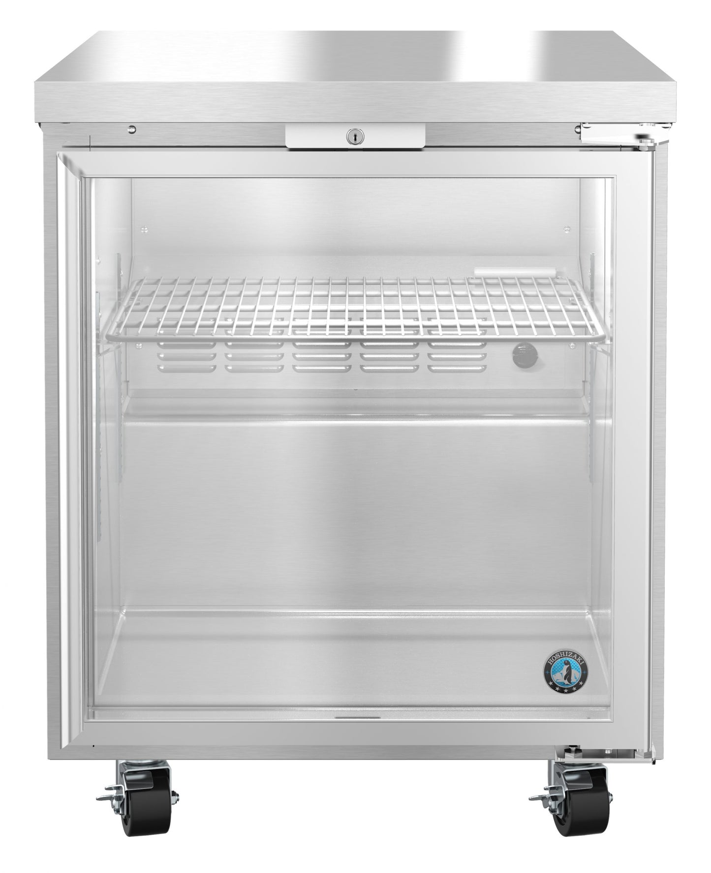 Undercounter Refrigerator Hoshizaki UR27B-GLP01 SteelHeart 27" W w/ (1) Section & (1) Door, 115v