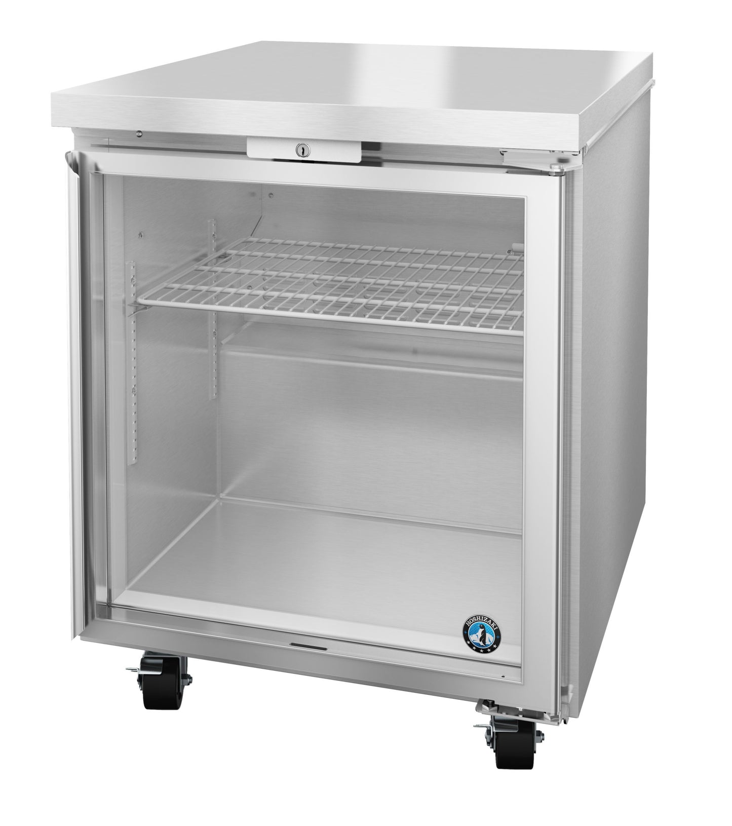 Undercounter Freezer Hoshizaki UF27B-GLP01 SteelHeart 27" W w/ (1) Section & (1) Door, 115v