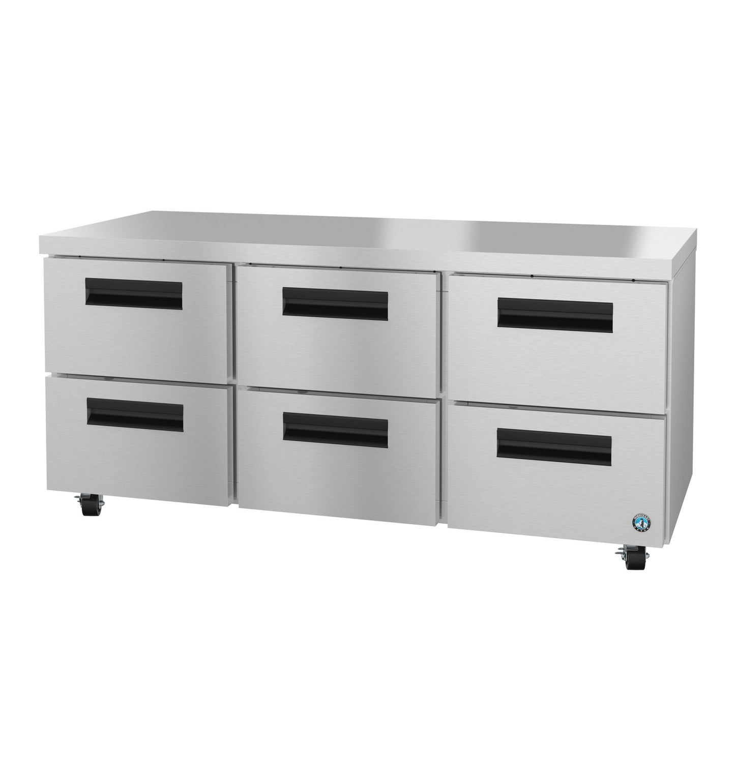 Undercounter Refrigerator Hoshizaki UR72B-D6 SteelHeart 72" W w/ (3) Section & (6) Drawers, 115v