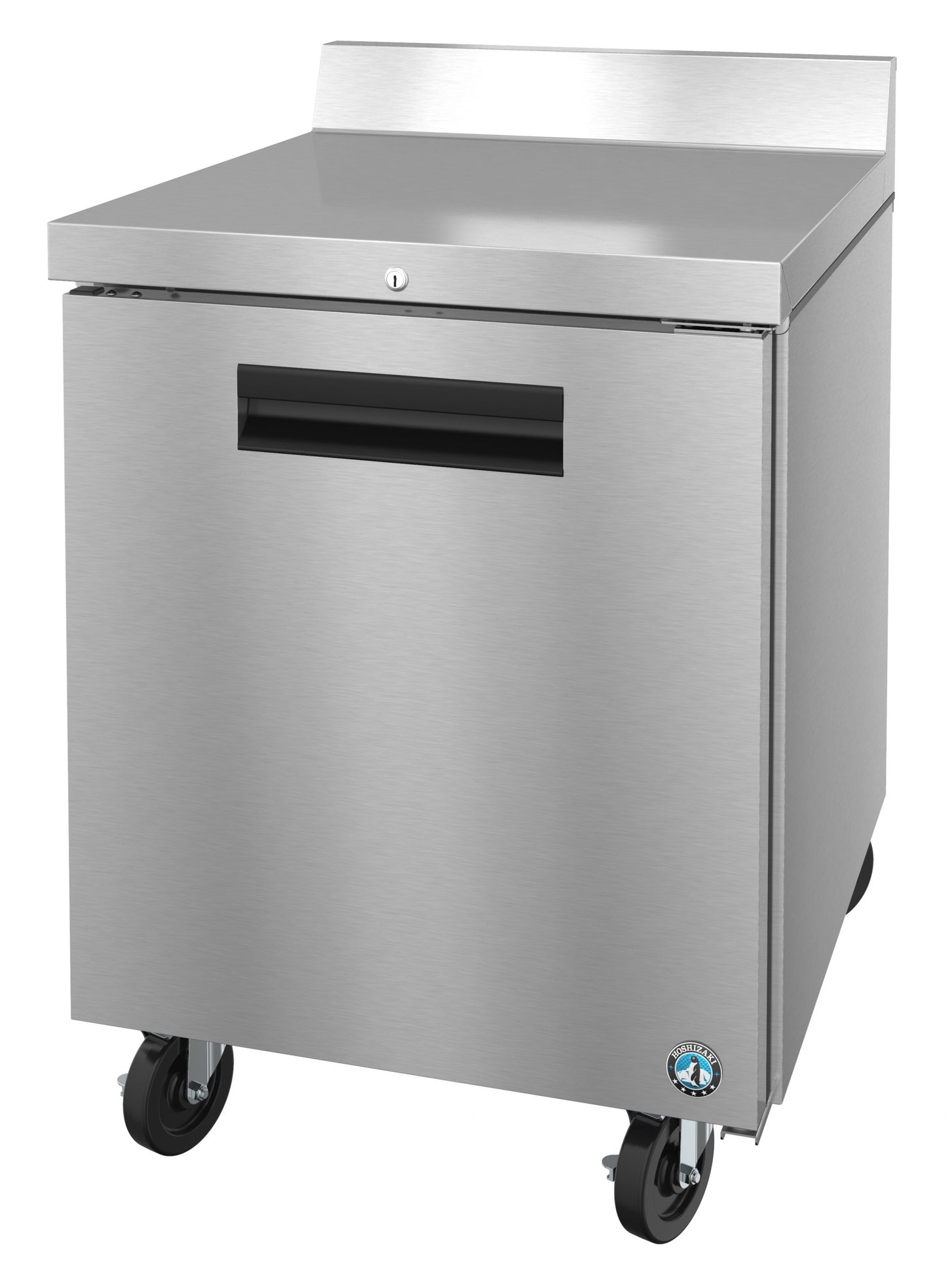 Worktop Refrigerator Hoshizaki SteelHeart WR27B-01 27" W w/ (1) Section & (1) Door with Lock, 115v