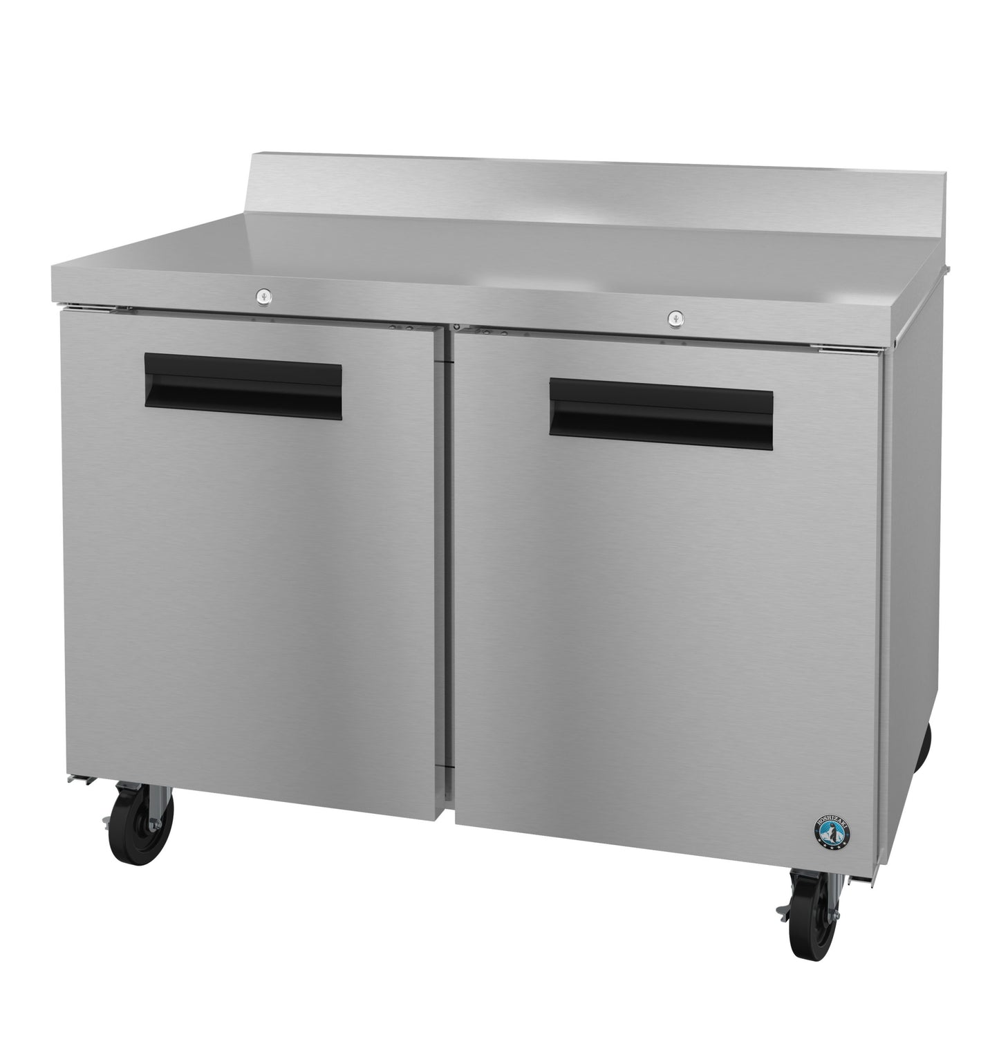 Worktop Refrigerator Hoshizaki SteelHeart WR48B 48" W w/ (2) Section & (2) Door, 115v