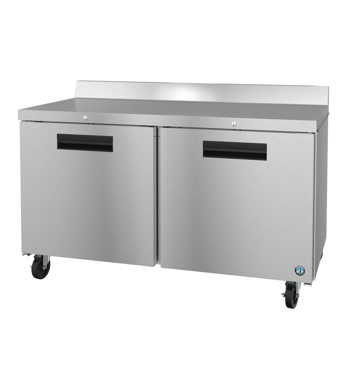 Worktop Refrigerator Hoshizaki SteelHeart WR60B-01 60" W w/ (2) Section & (2) Door with Lock, 115v
