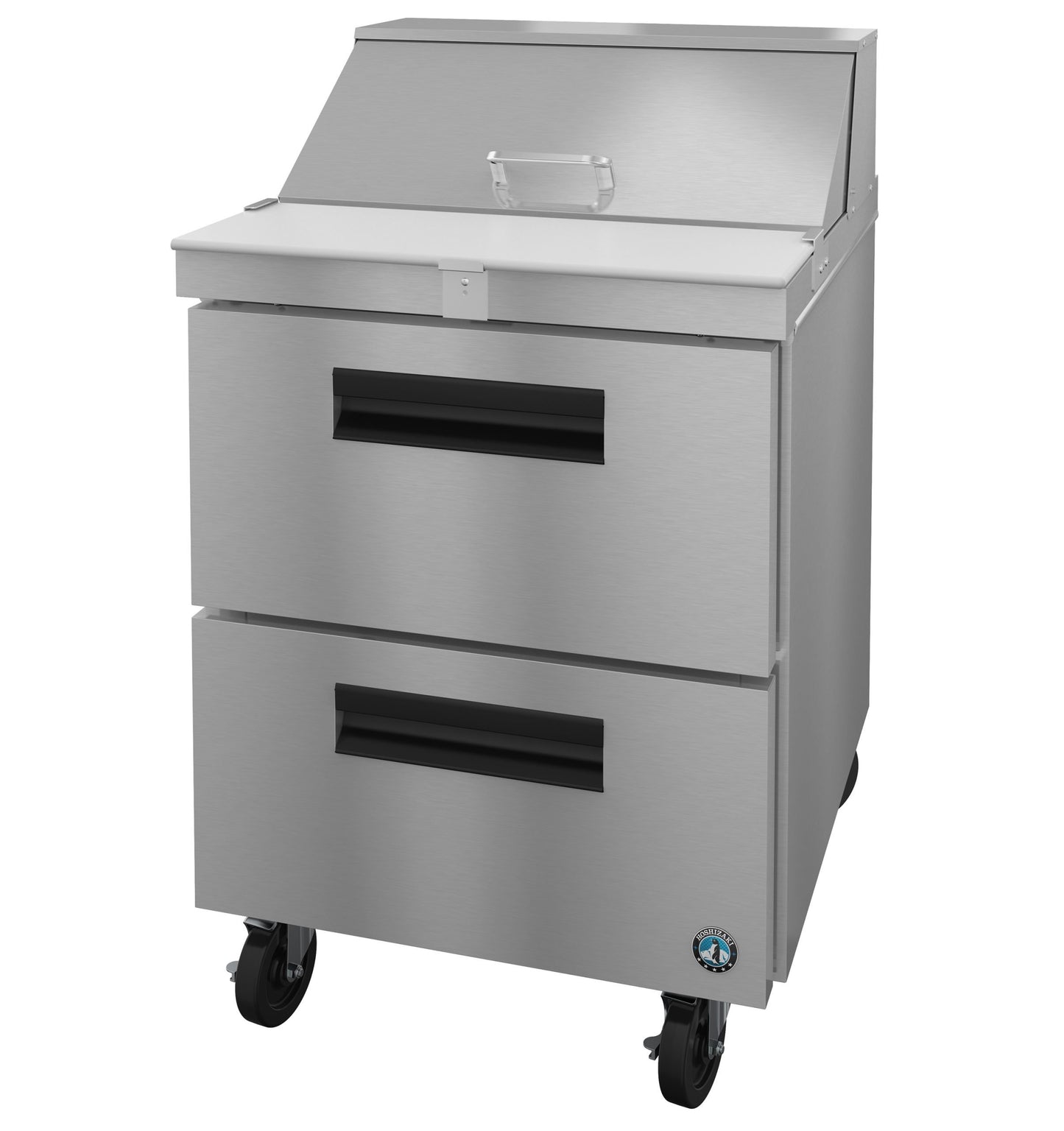 Sandwich/Salad Prep Table Hoshizaki Steelheart SR27B-8D2 27" W w/ Refrigerated Base, 115v