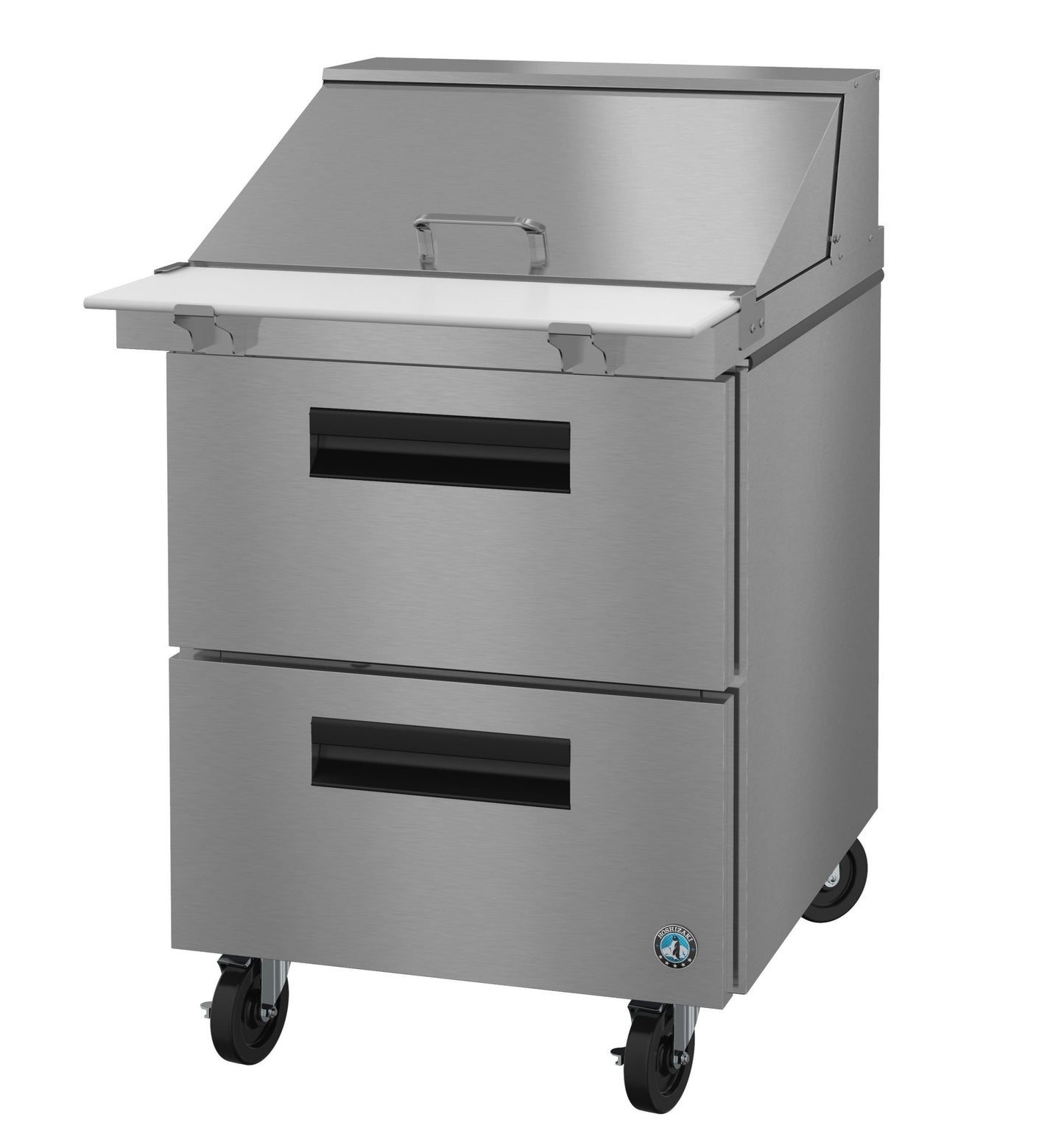Mega Top Sandwich/Salad Prep Table Hoshizaki Steelheart SR27B-12MD2 27" W w/ Refrigerated Base, 115v