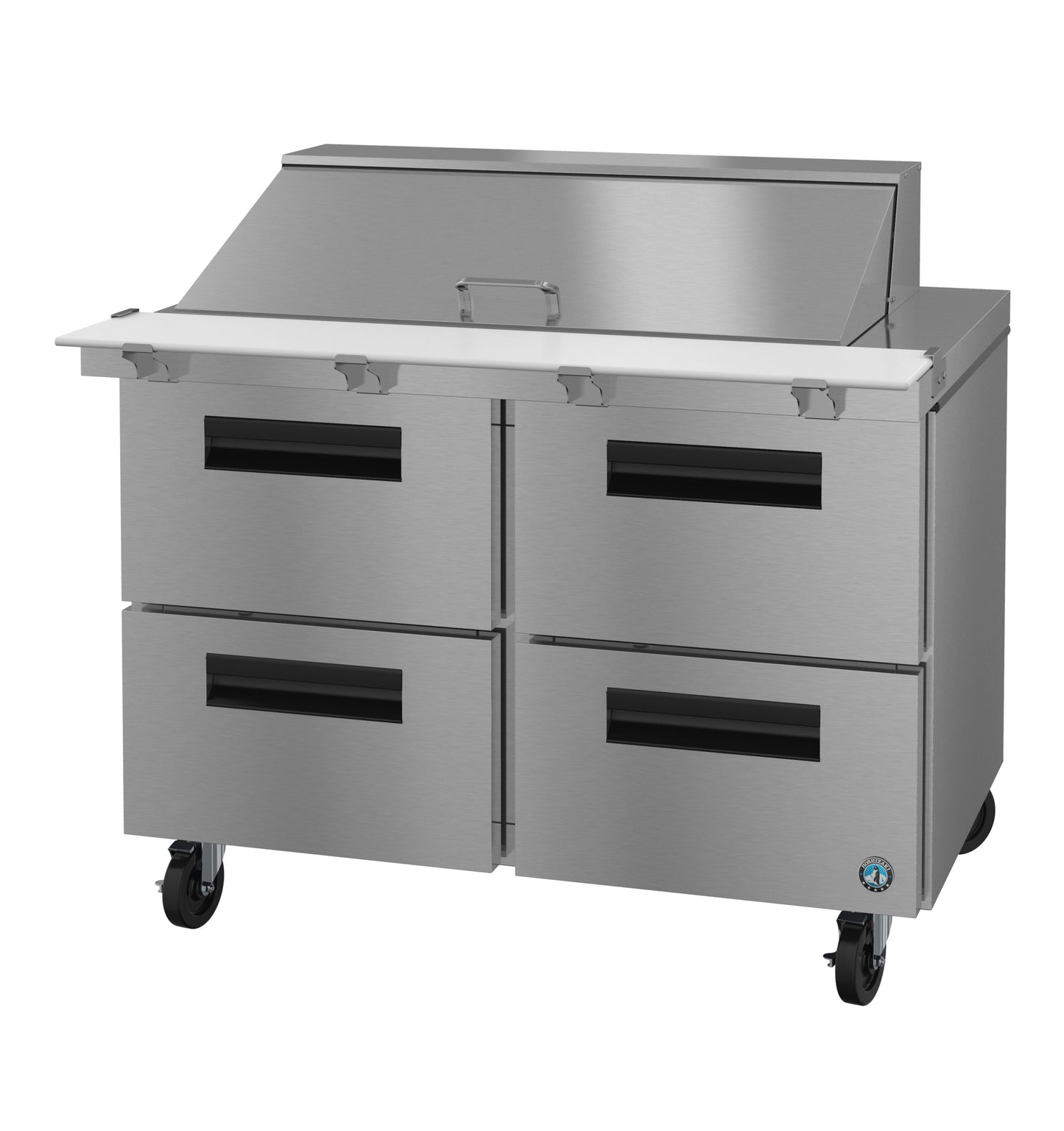 Mega Top Sandwich/Salad Prep Table Hoshizaki Steelheart SR48B-18MD4 48" W w/ Refrigerated Base, 115v