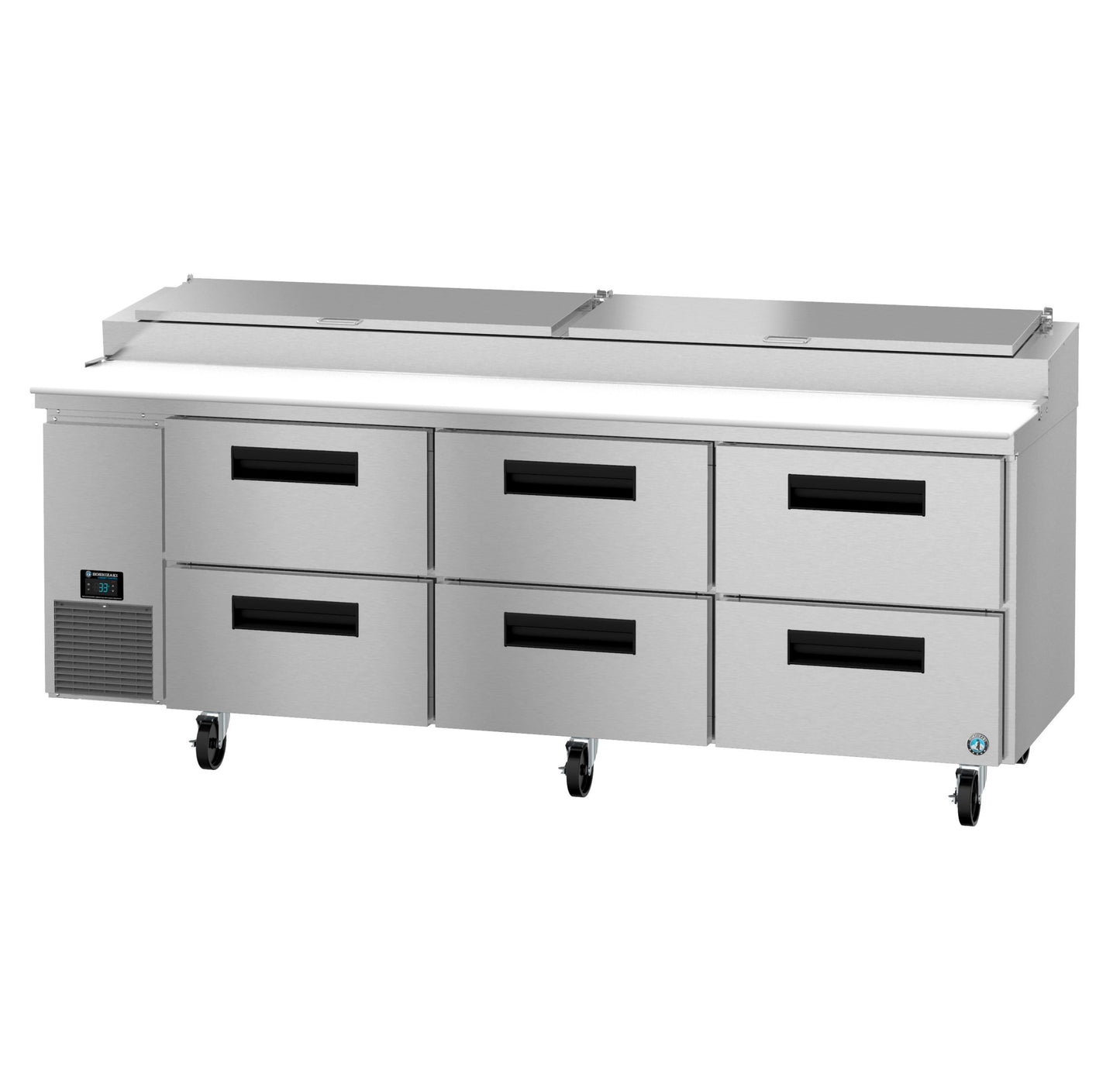 Pizza Prep Table Hoshizaki Steelheart PR93B-D6 93" W w/ Refrigerated Base, 115v