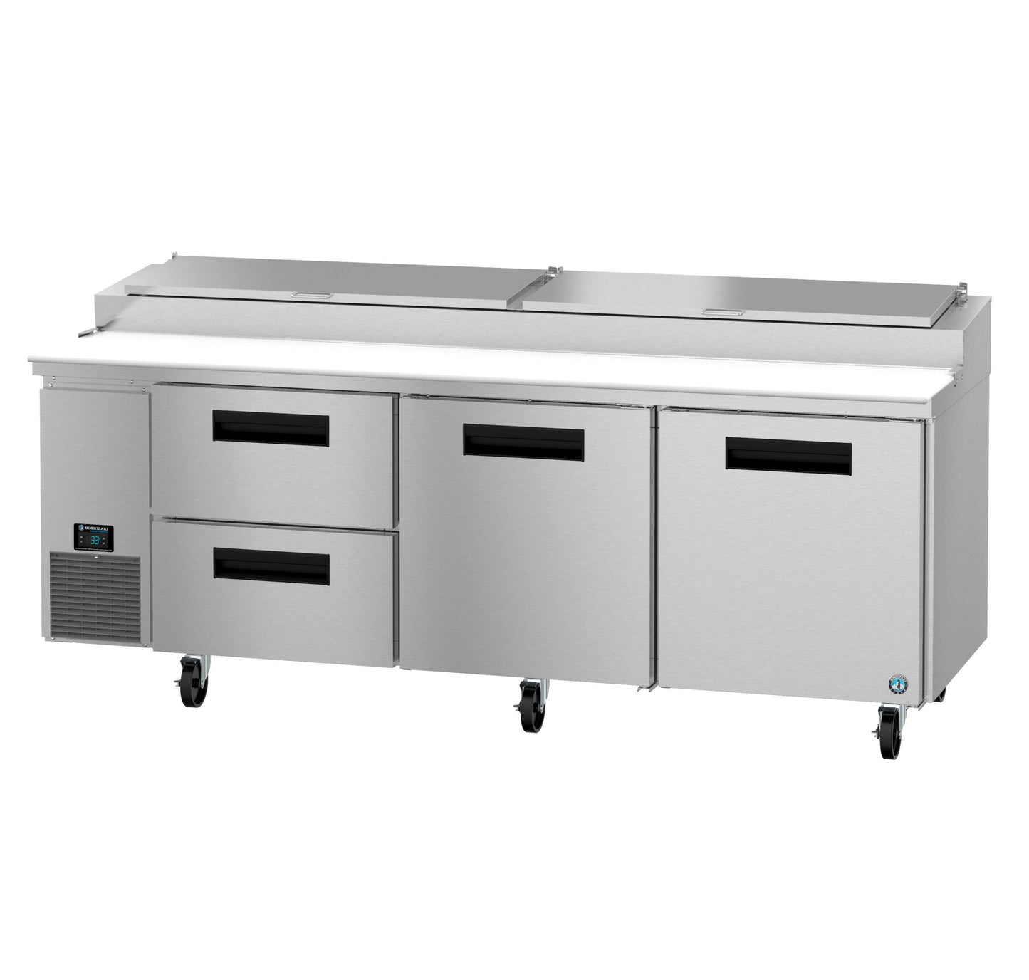 Pizza Prep Table Hoshizaki Steelheart PR93B-D2 93" W w/ Refrigerated Base, 115v