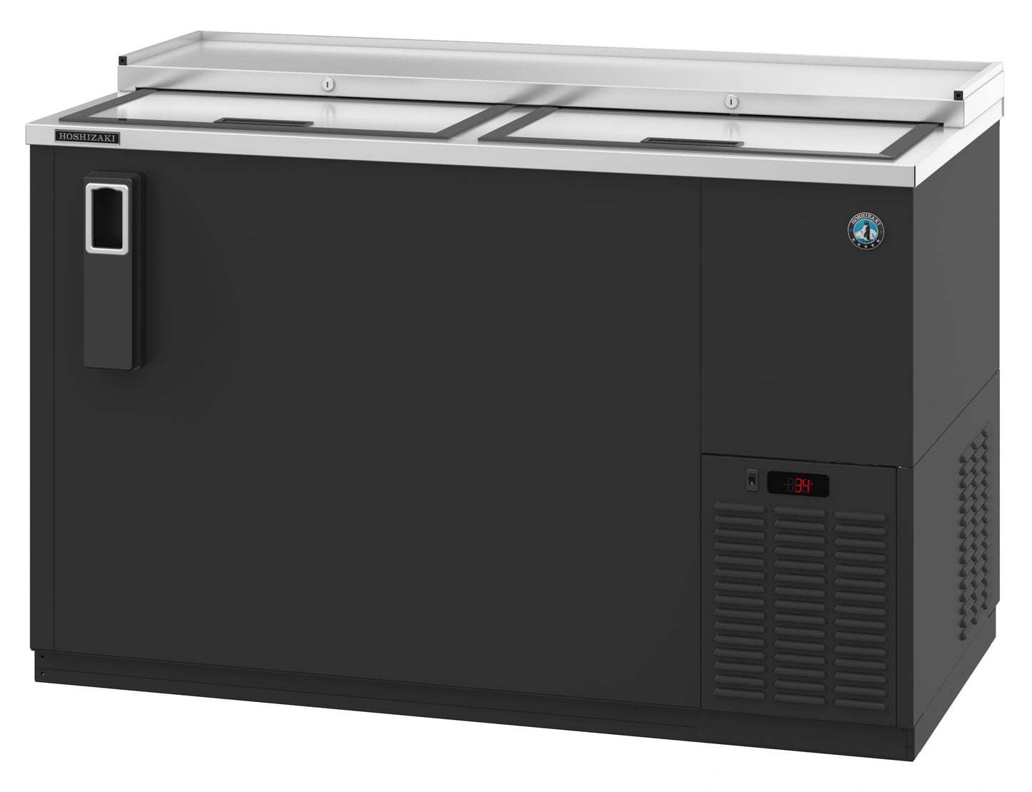 Bottle Cooler Hoshizaki CC50 50 1/2" W - Holds (704) 12 oz Bottles, Lid Locks, 115v