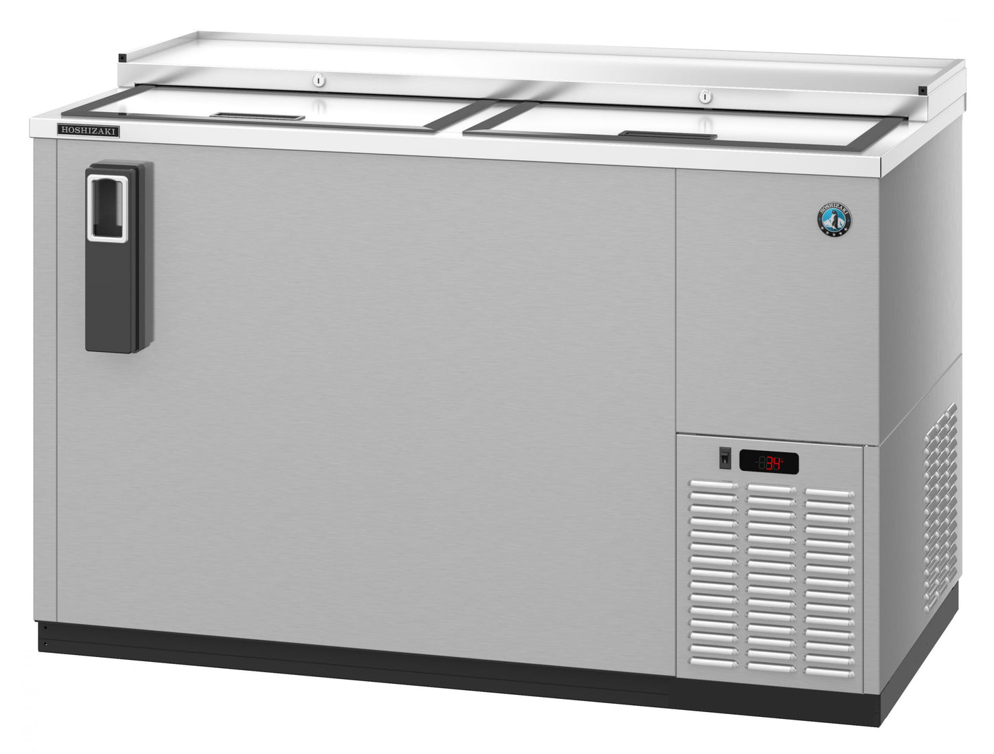 Bottle Cooler Hoshizaki CC50-S 50 1/2" W Stainless - Holds (704) 12 oz Bottles, Lid Locks, 115v